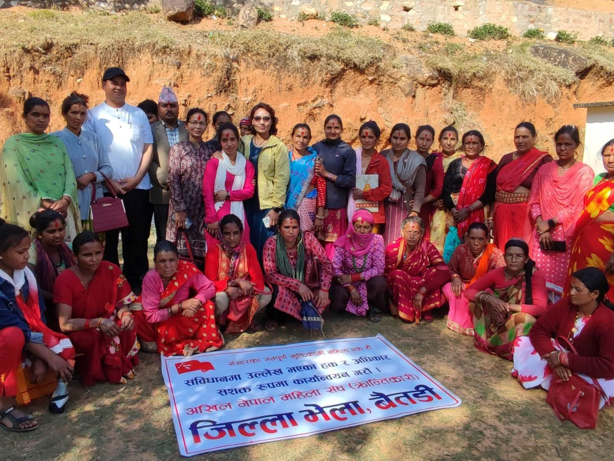 अखिल महिला संघ (क्रान्तिकारी) बैतडीको संयोजकमा भट्ट 